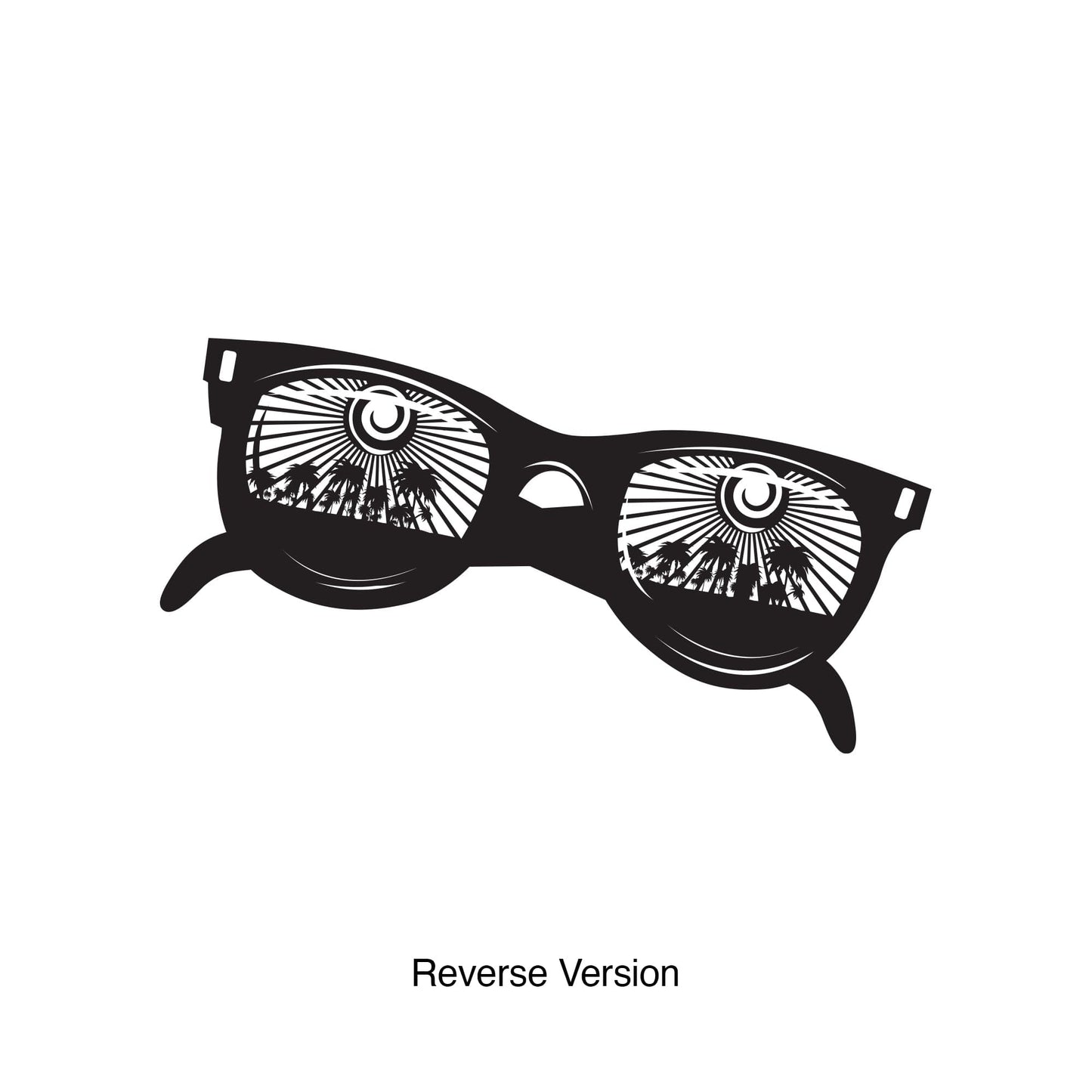Paradise Sunglasses Vinyl Wall Decal Sticker. #1121
