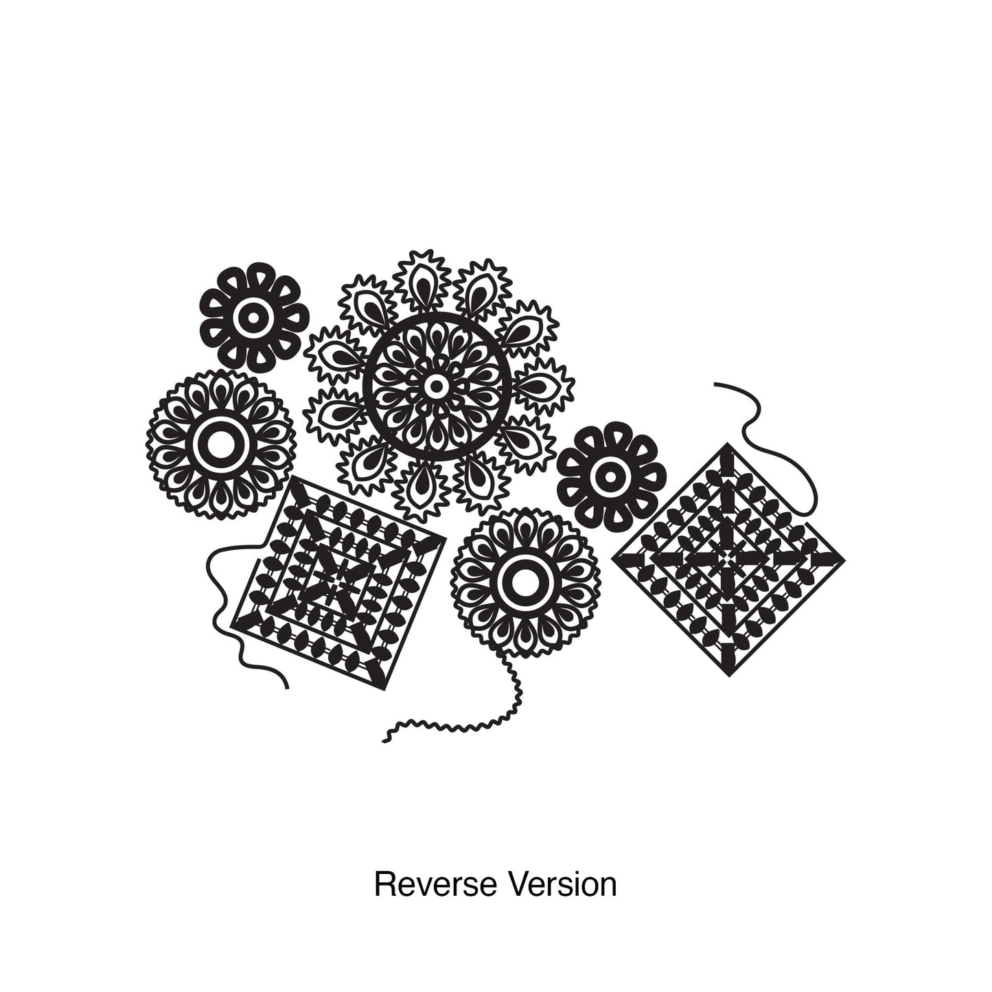 Vinyl Wall Decal Sticker Crochet #OS_DC352