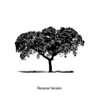 Overhanging Tree Top with Grass Vinyl Wall Decal Sticker. #386