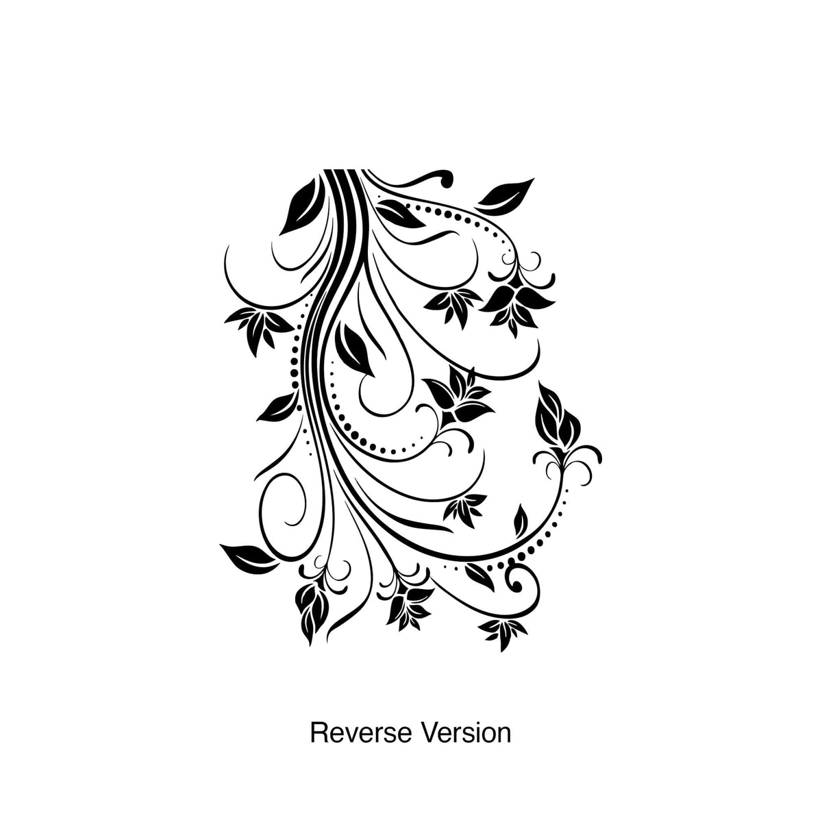 Vinyl Wall Decal Sticker Hanging Floral Swirl #5324