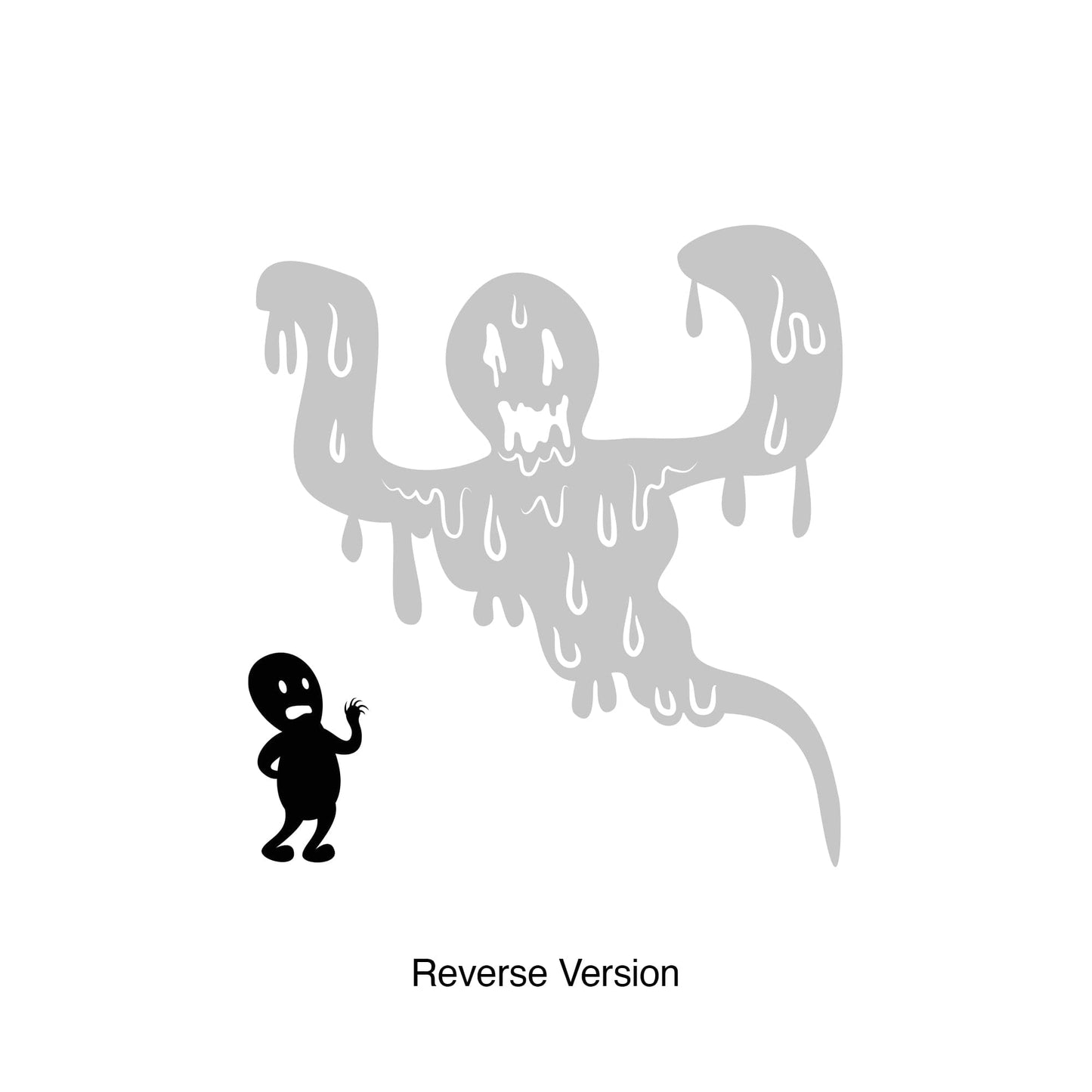 Drippy Ghost Vinyl Wall Decal Sticker. #OS_MB415