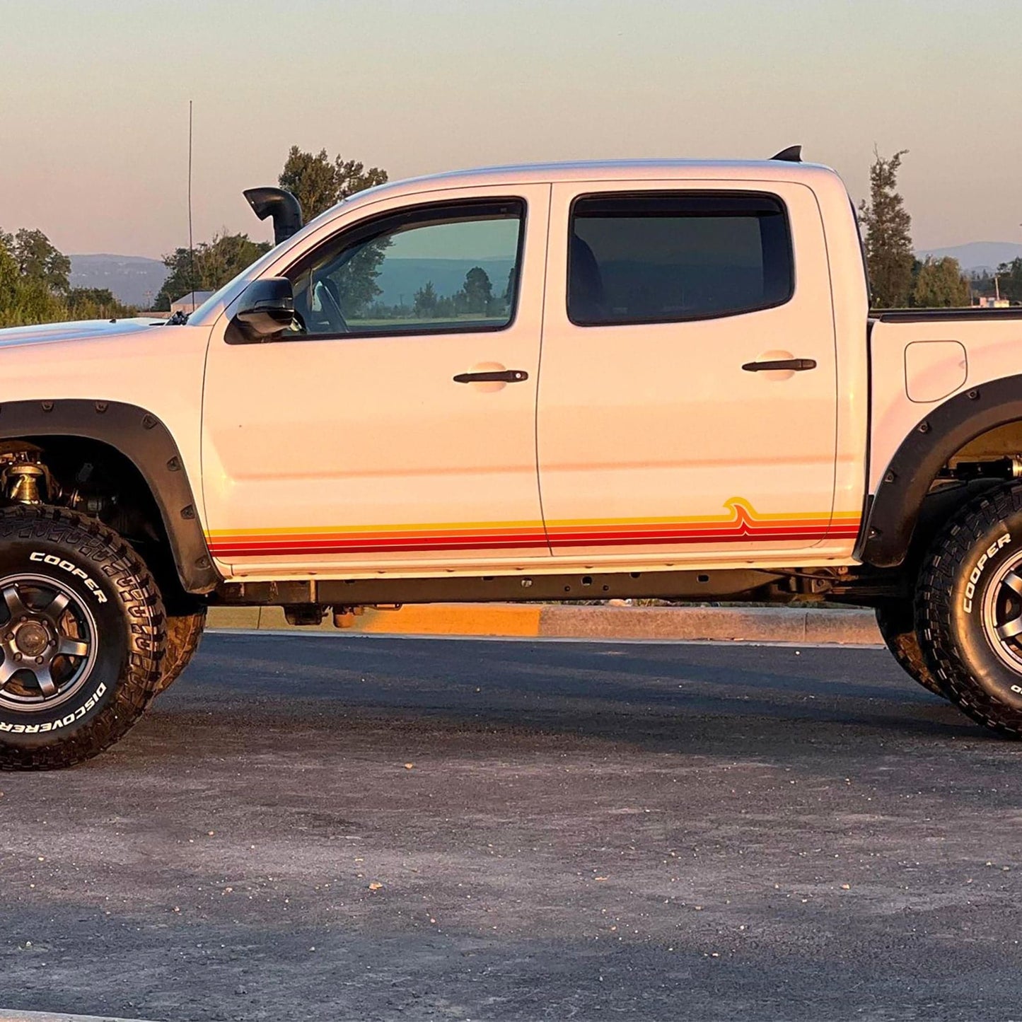 Surf Wave Truck / Car Decal. Overland Stripes Decal Sticker. Universal Fit for most Vehicles. #7051