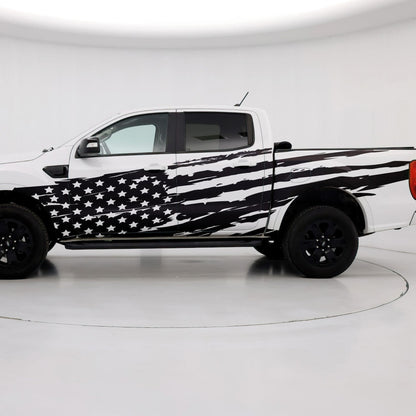 USA Flag Truck Decal Sticker. #6845