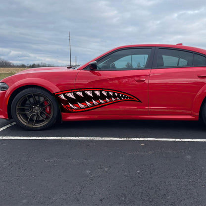 Flying Tiger Shark Military Bomber Design Decal. Jaws Decal. #6992