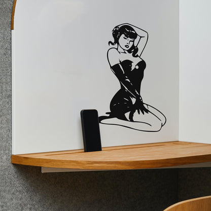 Sexy Pinup Girl Wall Decal Sticker. #226