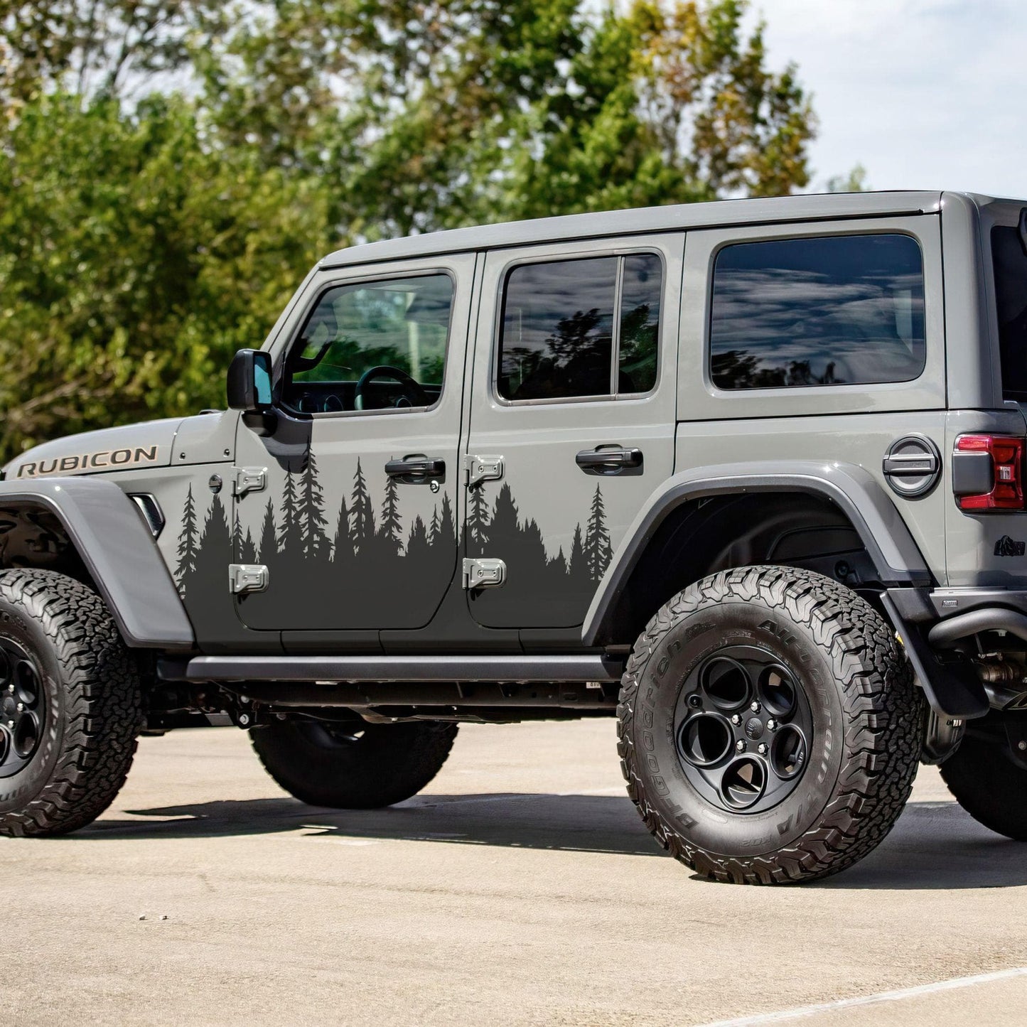 Forest Overland Sticker. Adventure Off Road Decal Sticker for Trucks. #6959