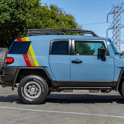 Yellow, Orange, Red TRD Stripes Toyota Truck Decal. #6968