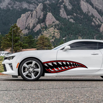 Flying Tiger Shark Military Bomber Design Decal. Jaws Decal. #6992