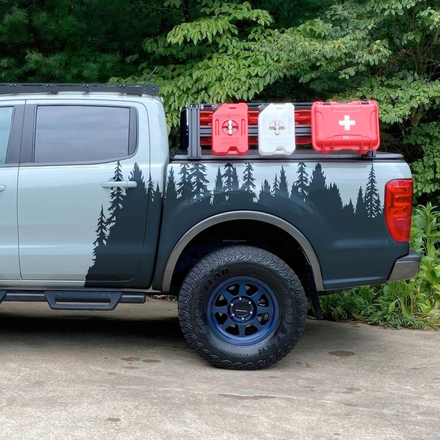 Forest Overland Sticker. Adventure Off Road Decal Sticker for Trucks. #6959