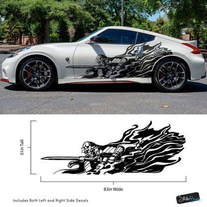 Samurai Warrior Graphic Car Decal Sticker. #6933