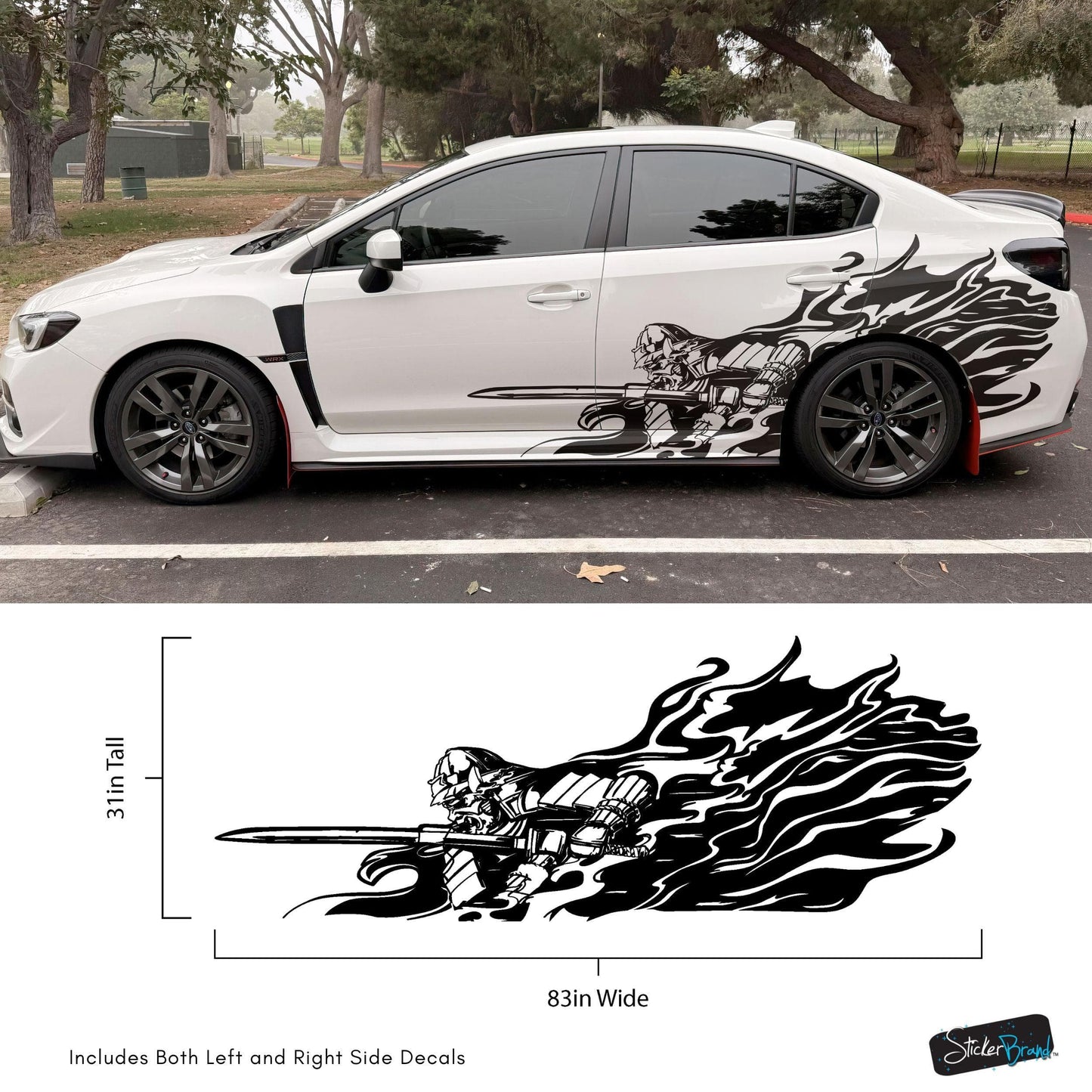 Samurai Warrior Graphic Car Decal Sticker. #6933