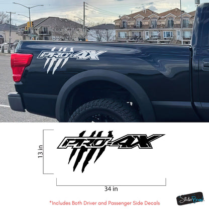 Frontier / Titan Pro-4x Raptor Claw Marks Decal Sticker. Set of 2. #7103