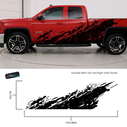 Truck Mud Splash Graphic Sticker. Silverado / GMC Sierra. #6898