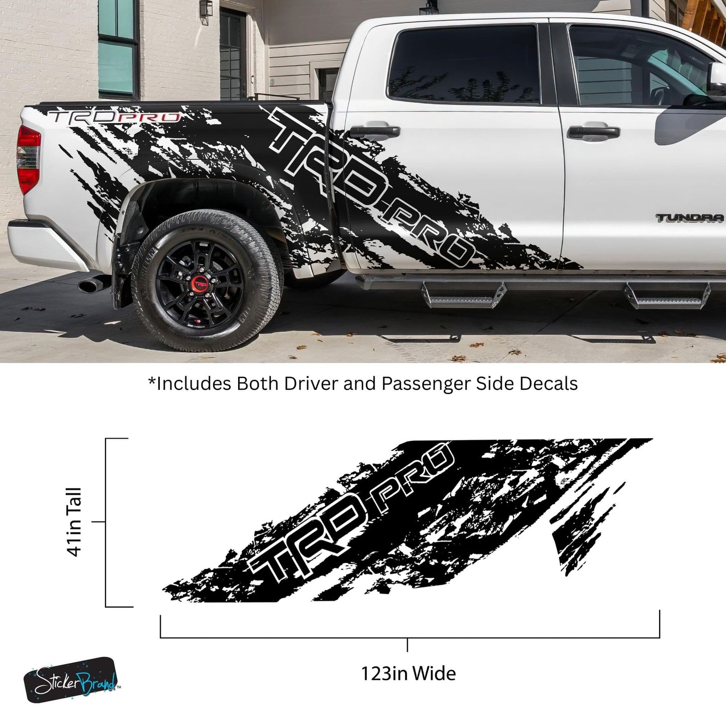 TRD Truck Mud Splash Vinyl Car Graphic Sticker. #6836