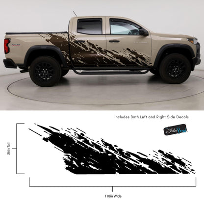 Chevy Colorado Truck Mud Splash Graphic Sticker. #6897