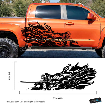 Samurai Warrior Graphic Car Decal Sticker. #6933