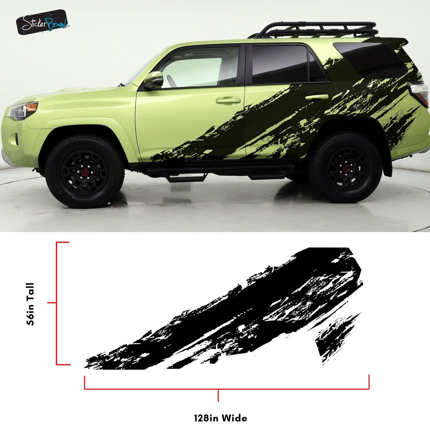 4Runner Mud Splash Graphic Decal. #6821