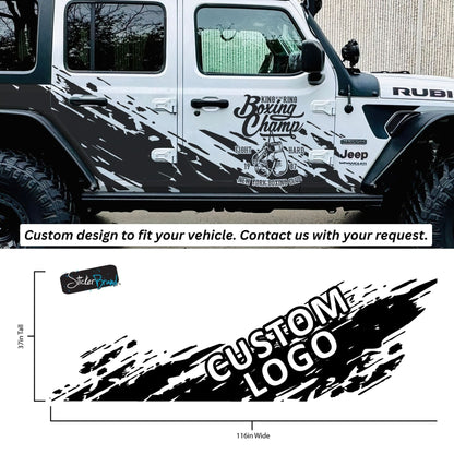 Custom Off Road Graphic Truck Decal Sticker. Personalized Logo for your Vehicle. #7009