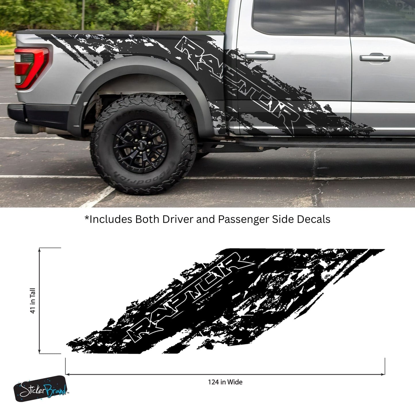 Ford Ranger Raptor Truck Splash Decal. #7084