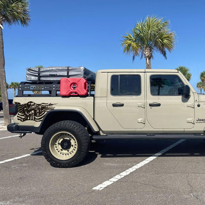 Military Soldier Flag Truck / Car Decal Sticker. Veteran Flag Window Sticker. #6967