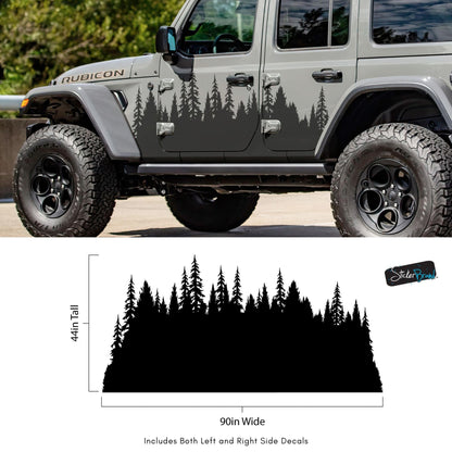 Forest Overland Sticker. Adventure Off Road Decal Sticker for Trucks. #6959