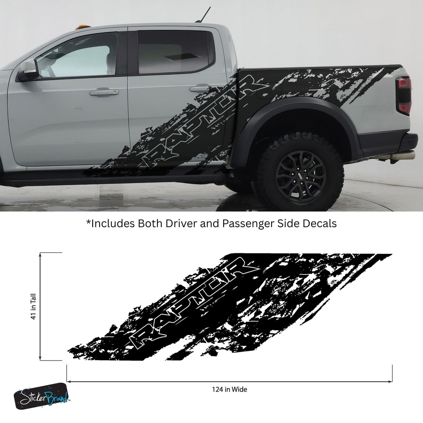 Ford Ranger Raptor Truck Splash Decal. #7084