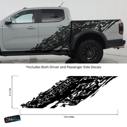 Ford Ranger Raptor Truck Splash Decal. #7084