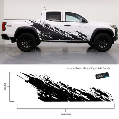 Chevy Colorado Truck Mud Splash Graphic Sticker. #6897