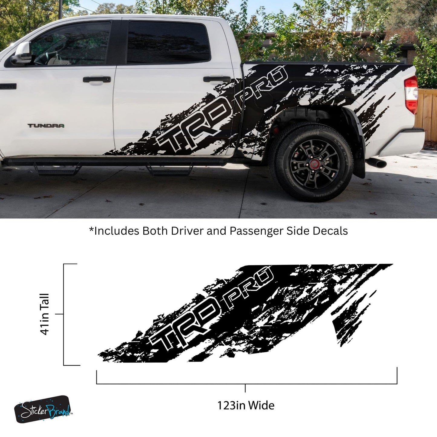 TRD Truck Mud Splash Vinyl Car Graphic Sticker. #6836