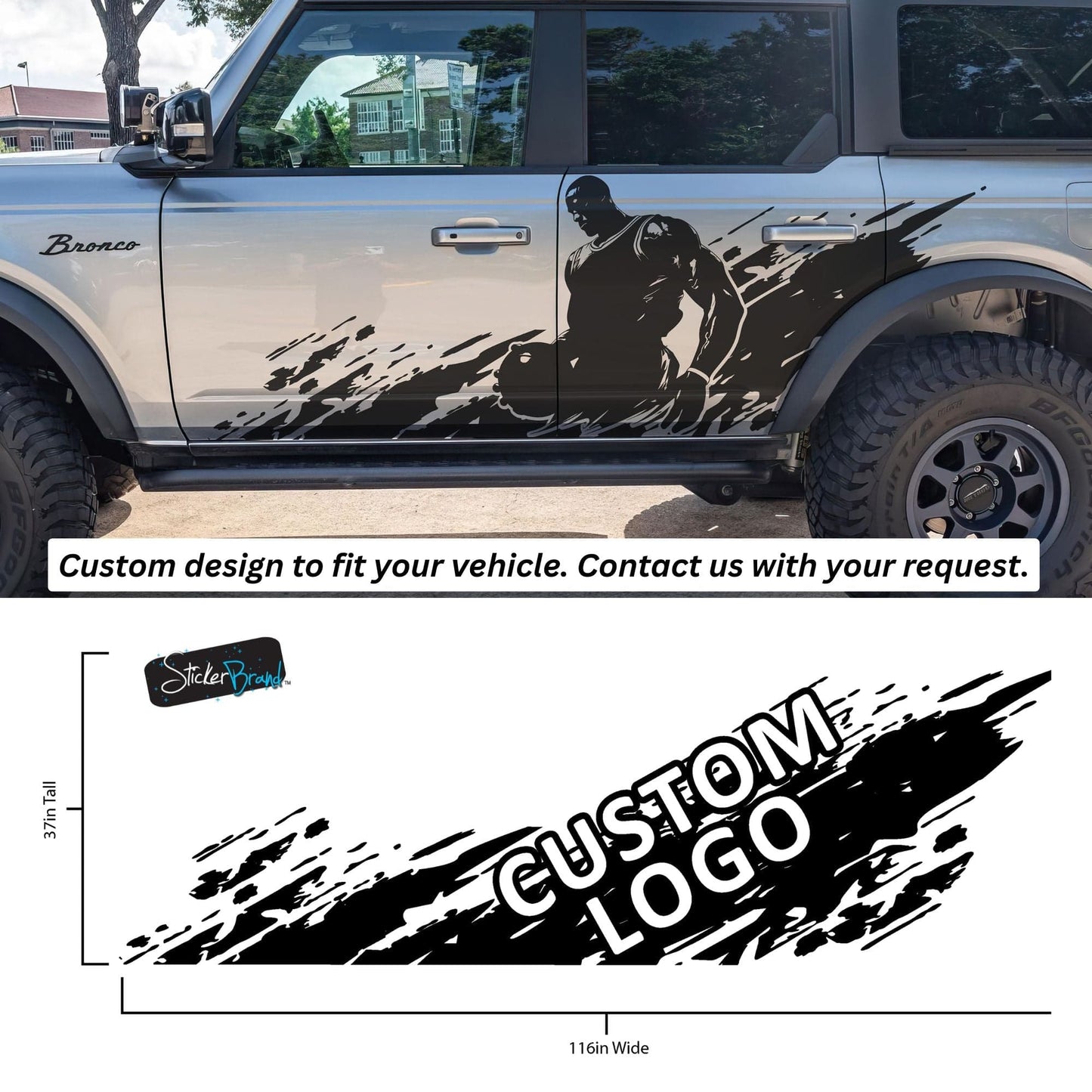 Custom Off Road Graphic Truck Decal Sticker. Personalized Logo for your Vehicle. #7009