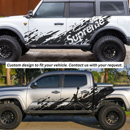 Custom Off Road Graphic Truck Decal Sticker. Personalized Logo for your Vehicle. #7009