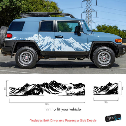 Mountain Truck Graphic Decal. Overland Vinyl Decal. #7085