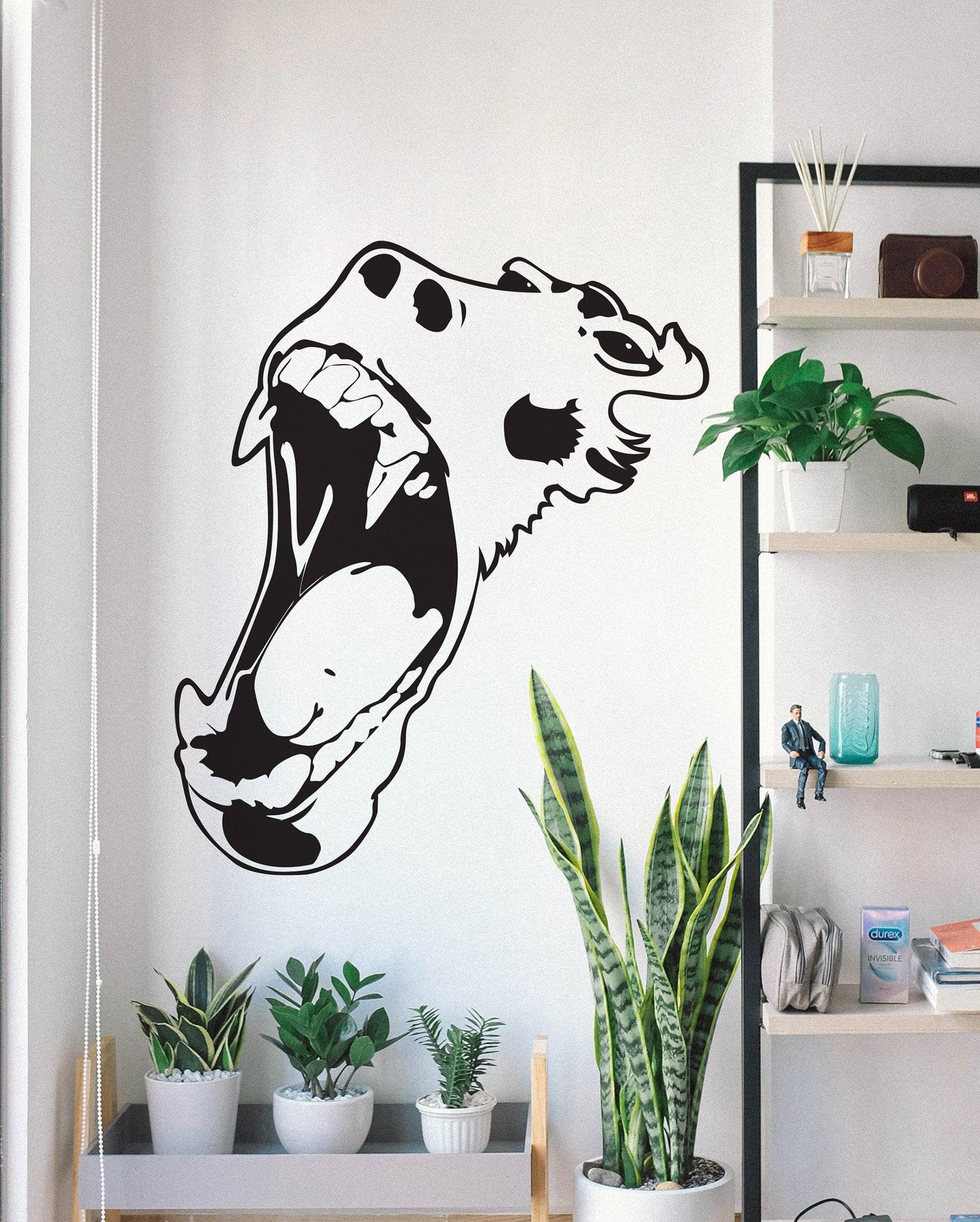 Gorilla Growling Vinyl Wall Decal Sticker. #462