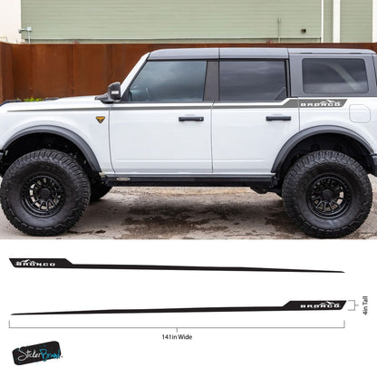 Offroad Overland Bronco Stripes Decal Sticker. #7035