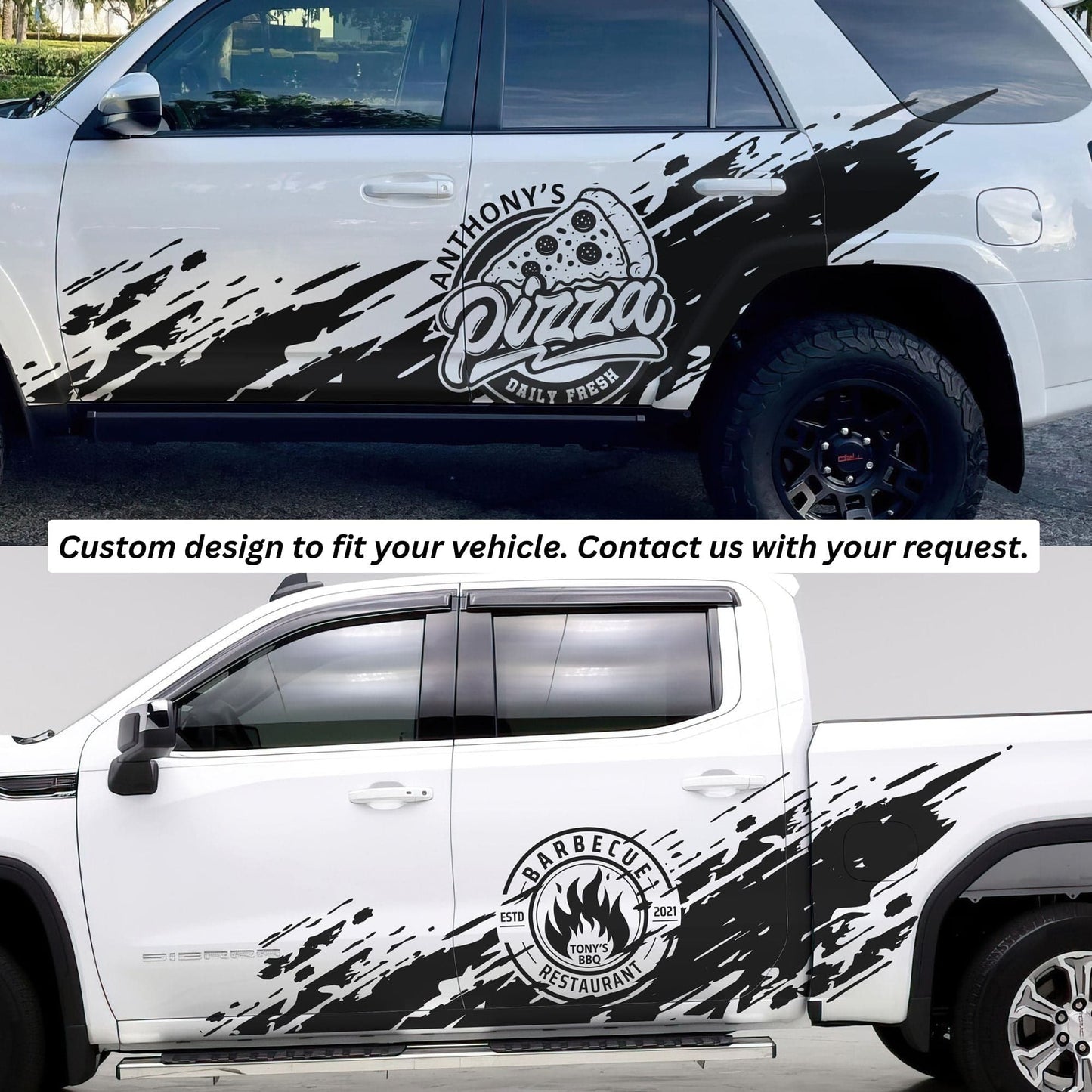 Custom Off Road Graphic Truck Decal Sticker. Personalized Logo for your Vehicle. #7009