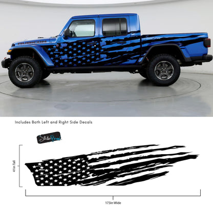 USA Flag Truck Decal Sticker. #6845