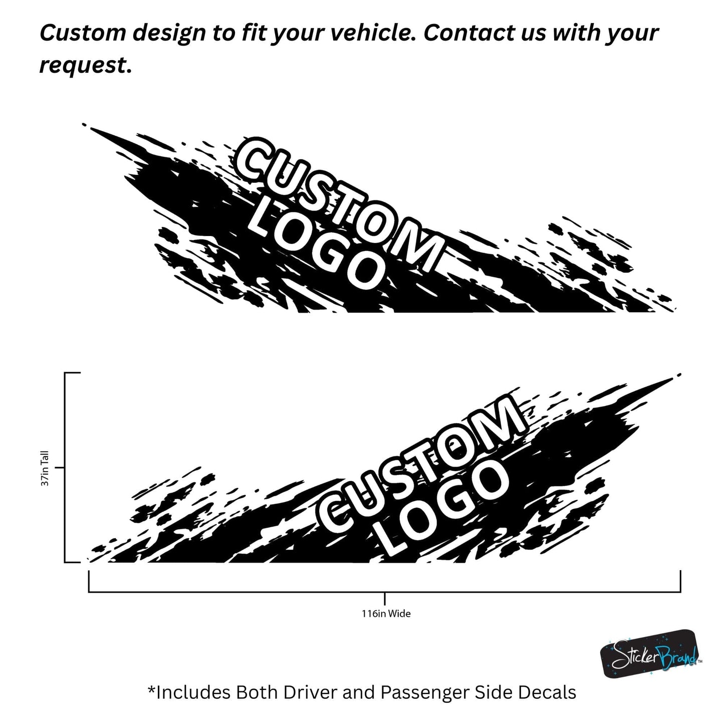 Custom Off Road Graphic Truck Decal Sticker. Personalized Logo for your Vehicle. #7009
