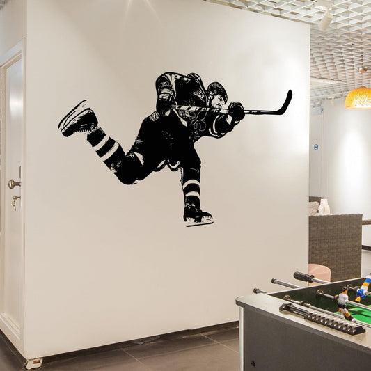 Hockey Slap Shot Vinyl Wall Decal Sticker. #5089