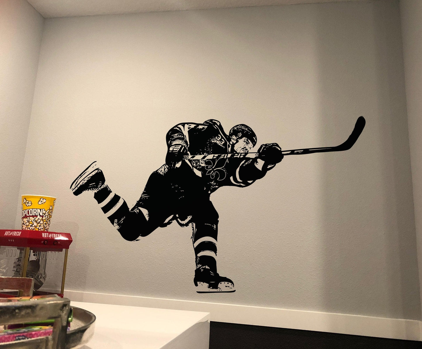 Hockey Slap Shot Vinyl Wall Decal Sticker. #5089