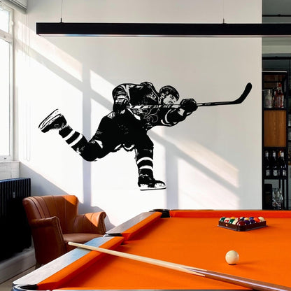 Hockey Slap Shot Vinyl Wall Decal Sticker. #5089