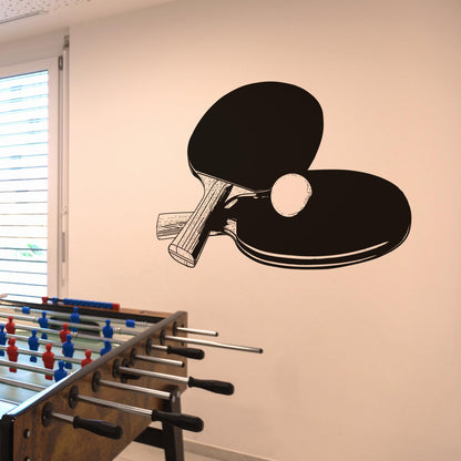 Ping Pong Paddles Wall Decal Sticker. #5110