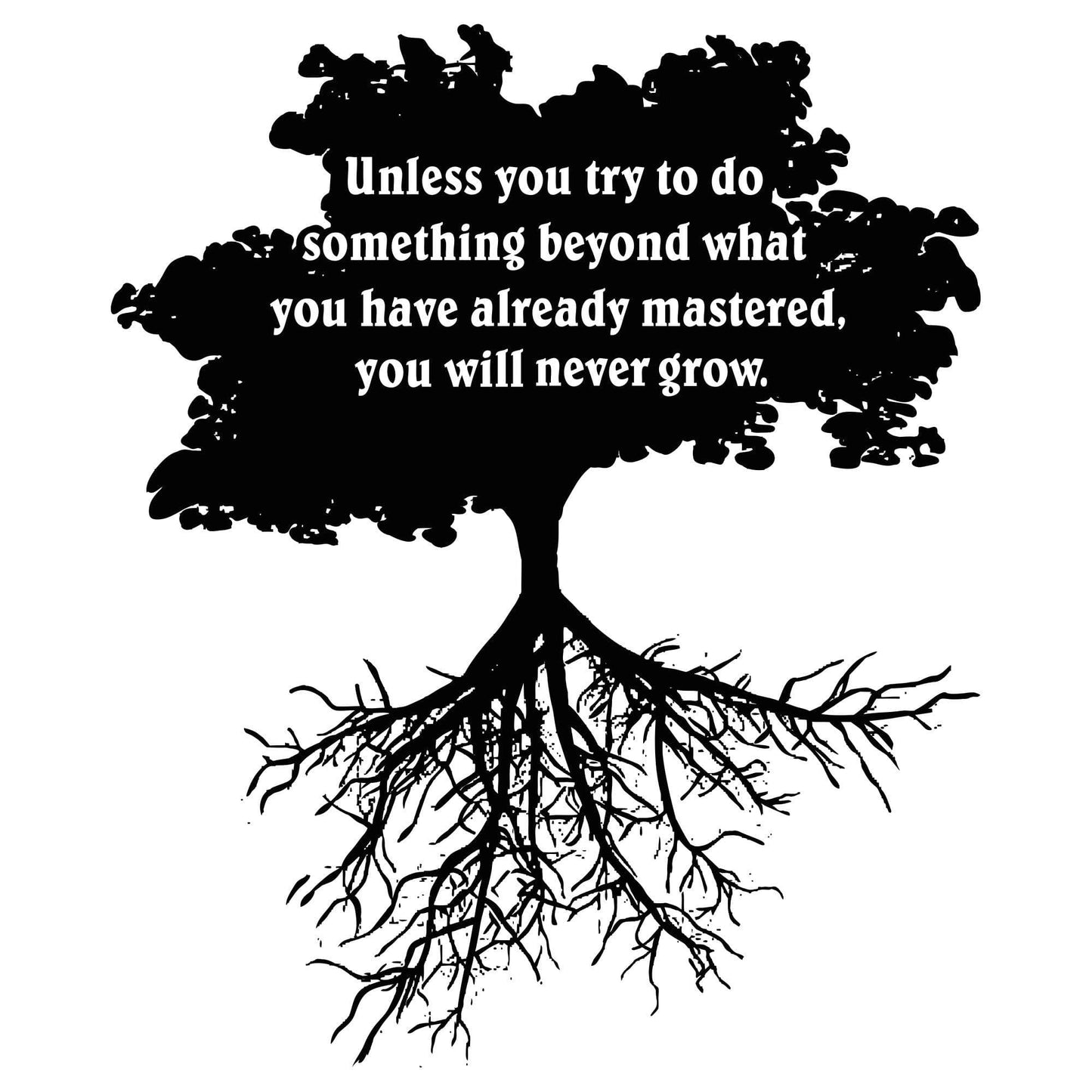 Tree Roots Motivational Quote Wall Decal. #5272