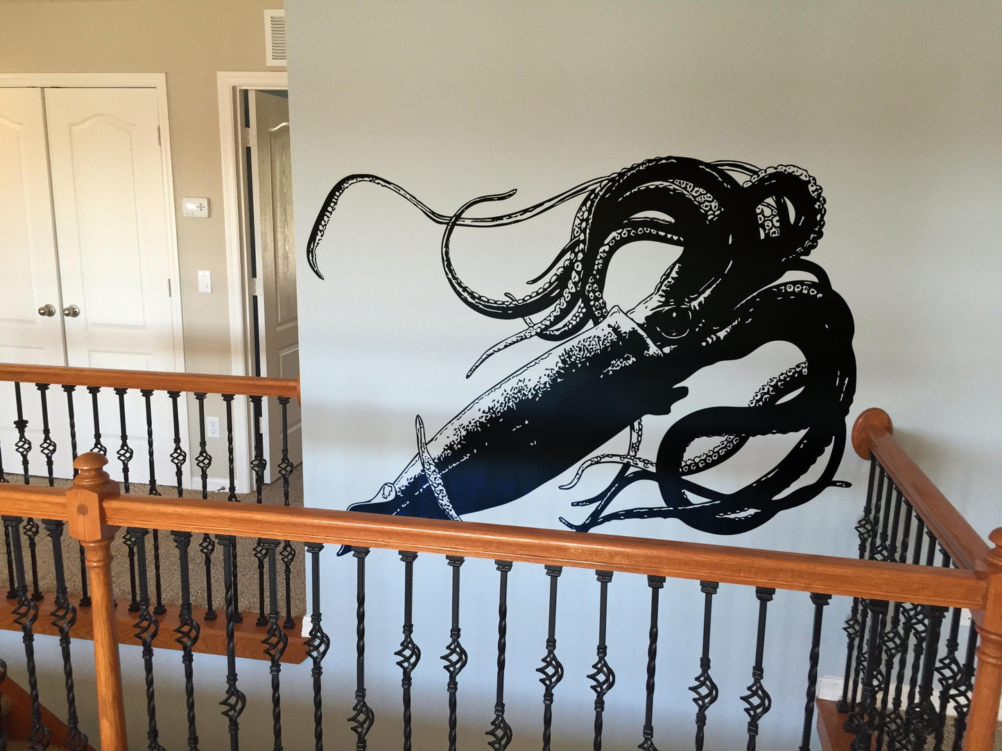 Giant Squid Wall Decal Sticker. #5336