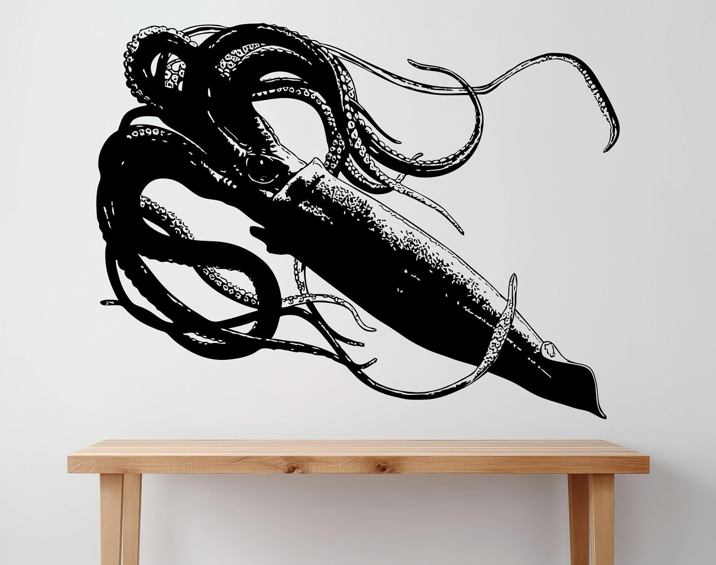 Giant Squid Wall Decal Sticker. #5336