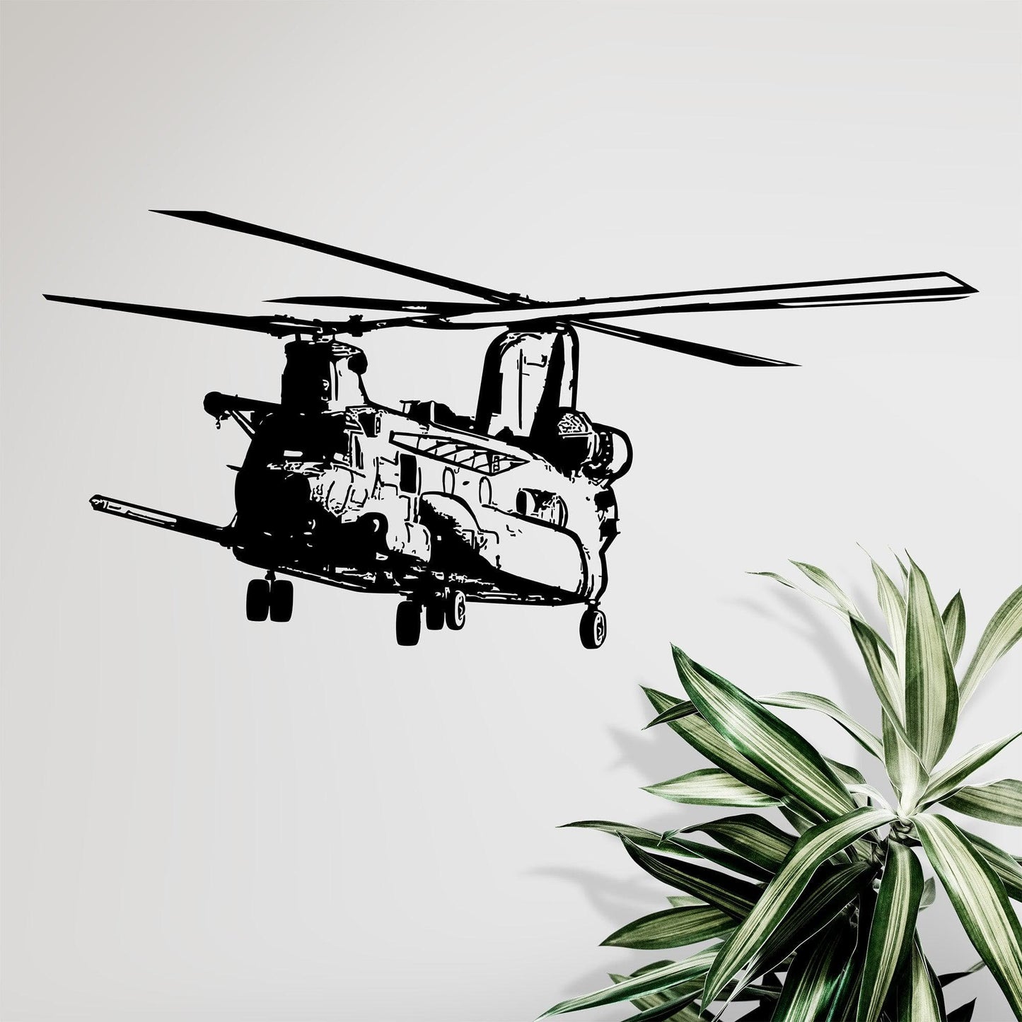 Military Chinook Helicopter MH-47G Vinyl Wall Decal Sticker. #5382