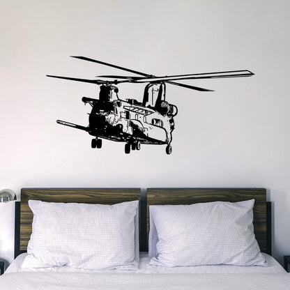 Military Chinook Helicopter MH-47G Vinyl Wall Decal Sticker. #5382