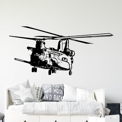 Military Chinook Helicopter MH-47G Vinyl Wall Decal Sticker. #5382