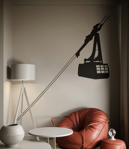 Gondola Cable Car Wall Decal Sticker. #547