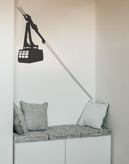 Gondola Cable Car Wall Decal Sticker. #547