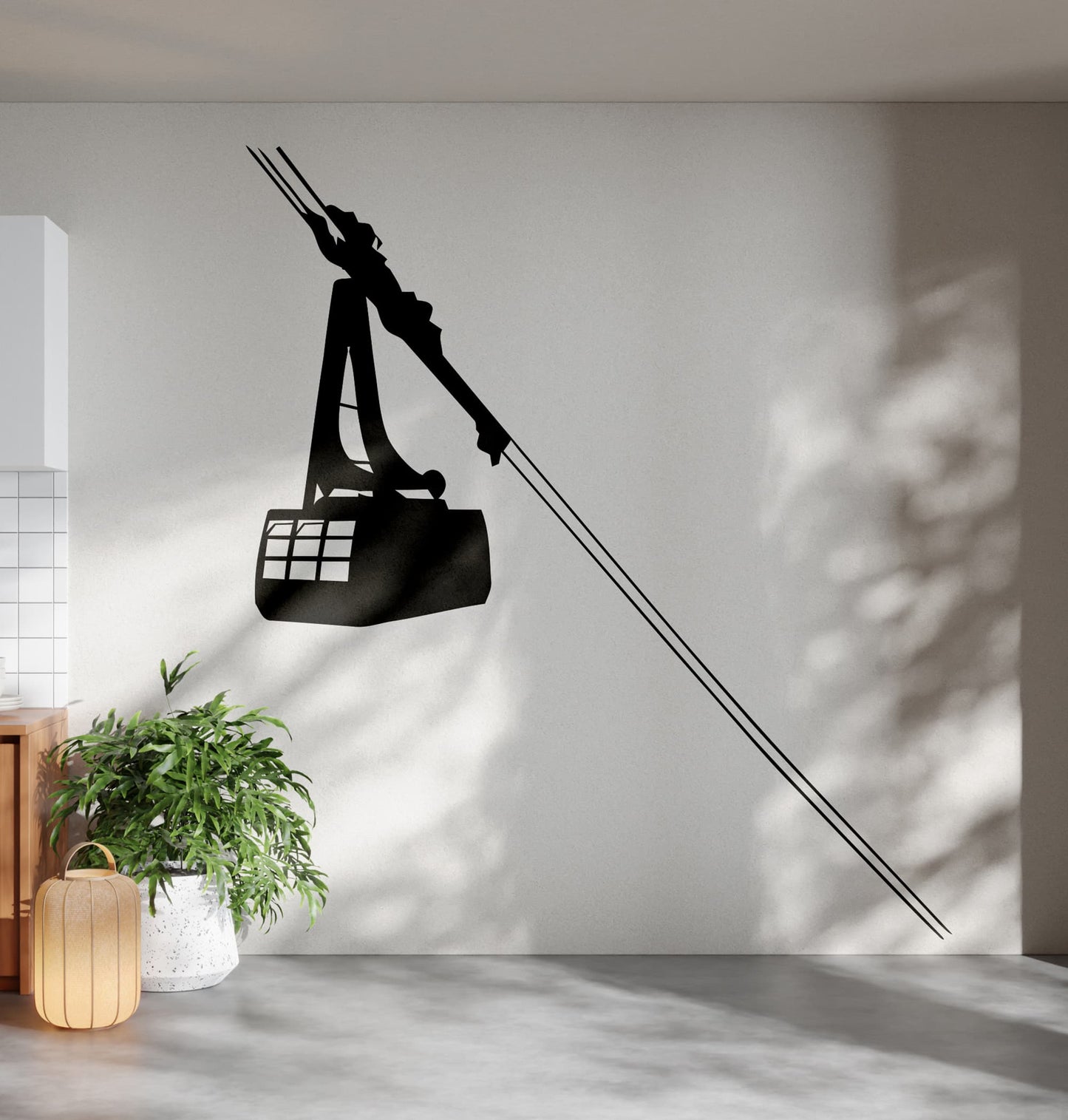 Gondola Cable Car Wall Decal Sticker. #547